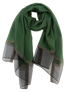 Sheer Classy Elegant Scarf Wrap Ideal for Party Event Occasion Gift - World of Shawls