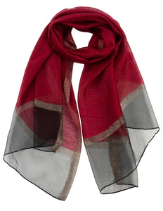 Sheer Classy Elegant Scarf Wrap Ideal for Party Event Occasion Gift - World of Shawls