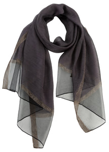 Sheer Classy Elegant Scarf Wrap Ideal for Party Event Occasion Gift - World of Shawls