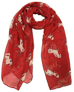 World of Shawls Unicorn Animal Print Women's Scarf Oversized - World of Scarfs