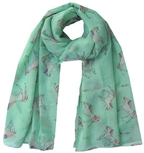 World of Shawls Unicorn Animal Print Women's Scarf Oversized - World of Scarfs