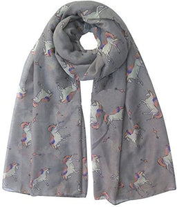 World of Shawls Unicorn Animal Print Women's Scarf Oversized - World of Scarfs