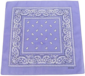 World of Shawls Cotton Paisley Bandanas Headband Scarf Print, Fashion Hair Accessory, Sports, Multifunctional - World of Scarfs