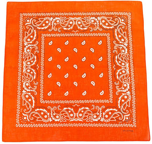 World of Shawls Cotton Paisley Bandanas Headband Scarf Print, Fashion Hair Accessory, Sports, Multifunctional - World of Scarfs