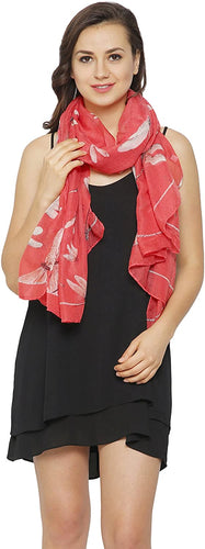 World of shawls Dragonfly Print Women's Scarf Large Size - World of Scarfs