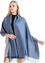 Load image into Gallery viewer, Soft Scarf Womens Ladies Unisex Reversible Two Sided Shawl Wrap Blanket Cashmere Feel 11 Colours WINTER SPECIAL by World of Shawls - World of Scarfs
