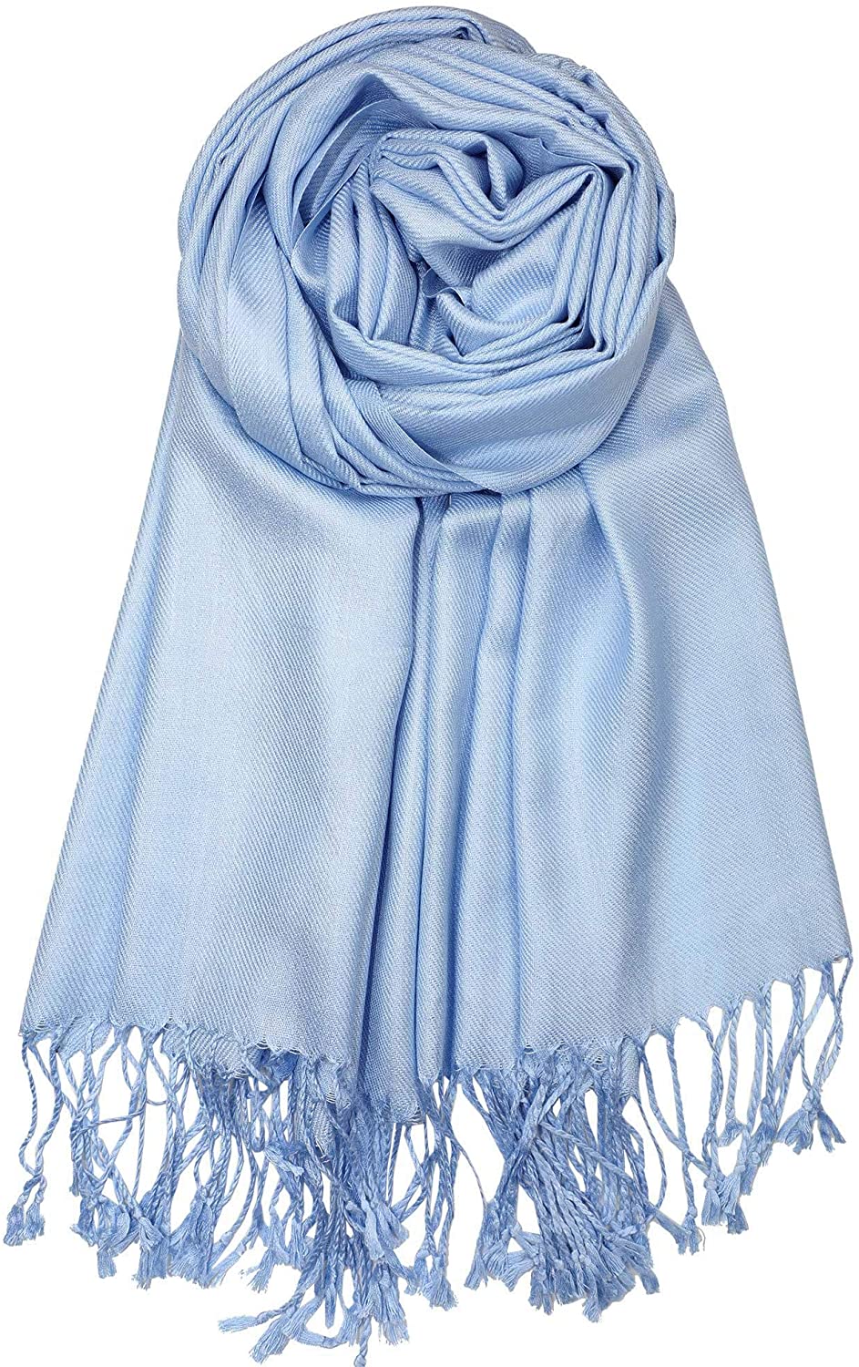 World of Shawls Handcrafted Soft Pashmina Shawl Wrap Scarf in Solid Co