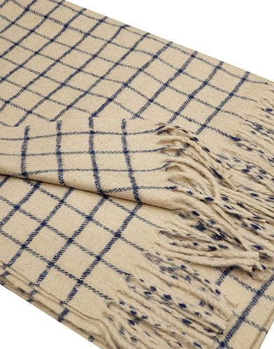 World of Shawls WINTER WARMER Thick Large Window Pane/Check/Graph Fashion Scarf Blanket Wrap Unisex - World of Scarfs